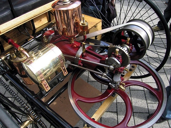 Motor des Benz Patent-Motorwagens
